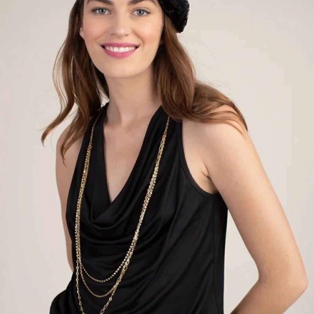 NWT TRINA TURK VANDA SULTRY SLEEVELESS TOP SIZE M